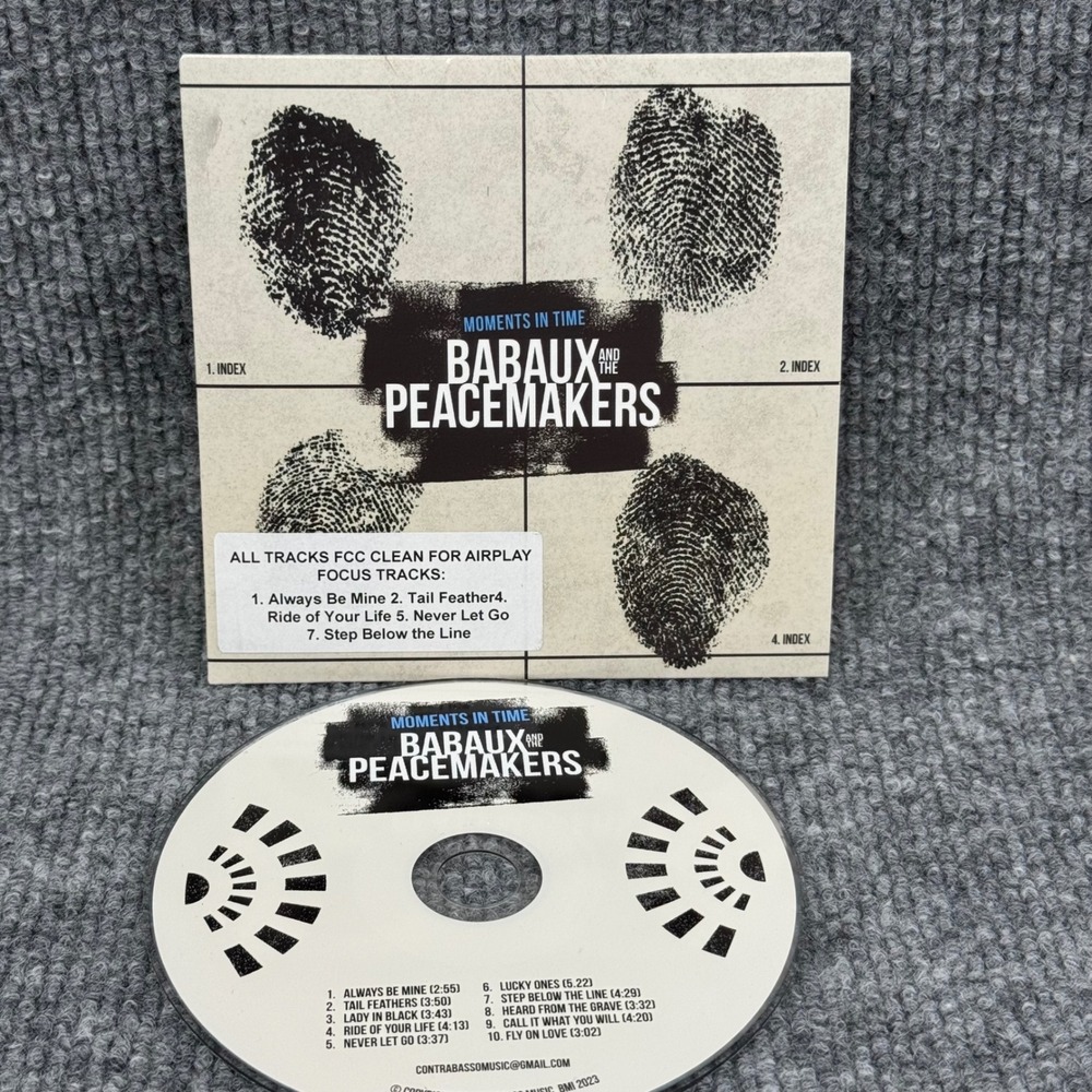 Babaux and the Peacemakers: Moments In Time (CD 2023) Americana Roots Rock Live
